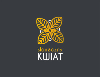 Projekt graficzny logo dla firmy online słoneczny kwiat